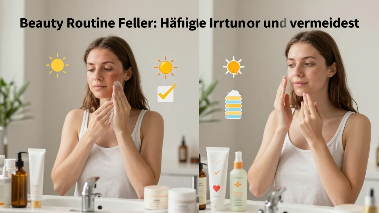 Beauty Routine Fehler